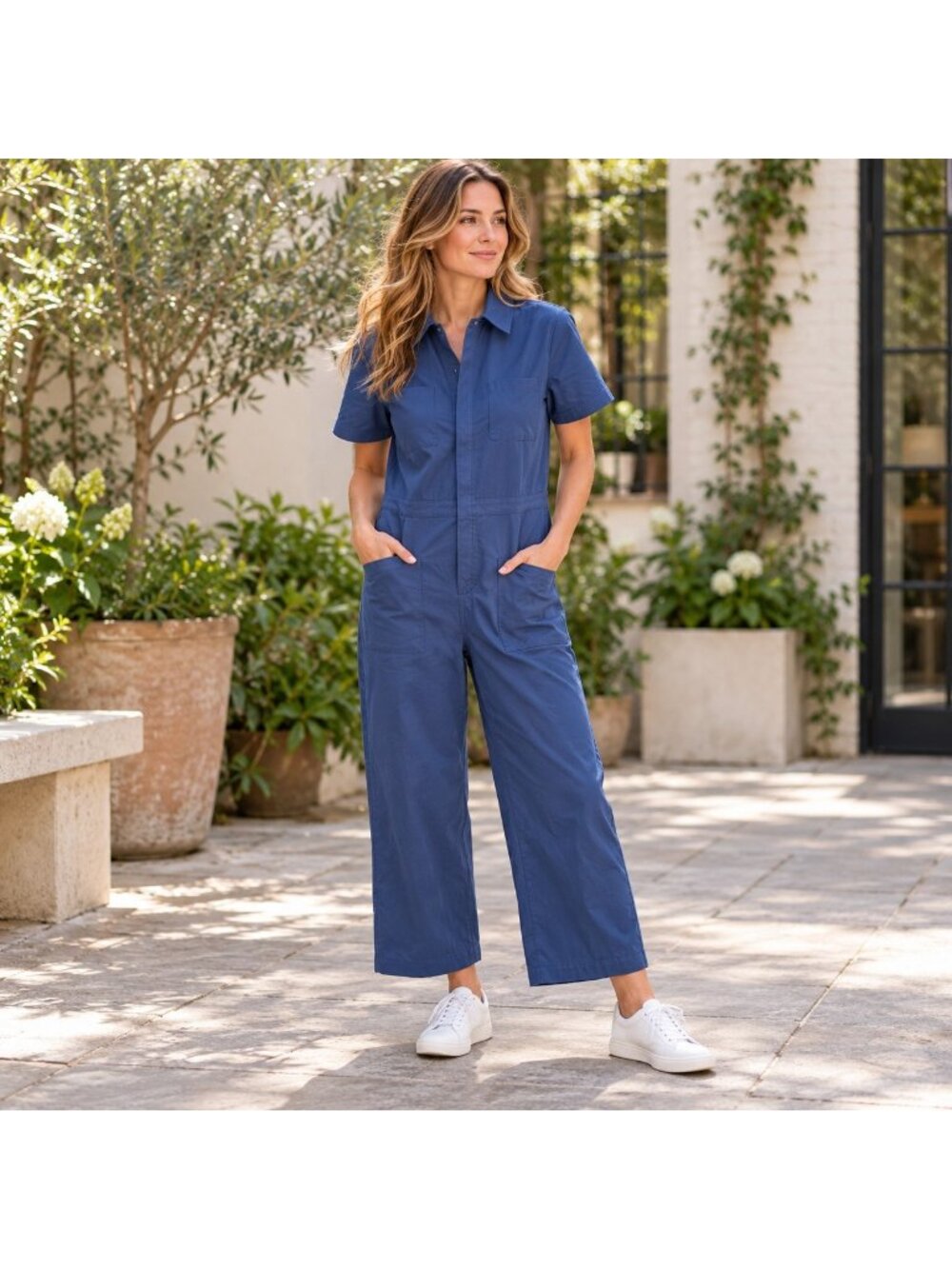 KATE UNIVERSAL STANDARD Jumpsuit Wide Leg Indigo Size 2xs New